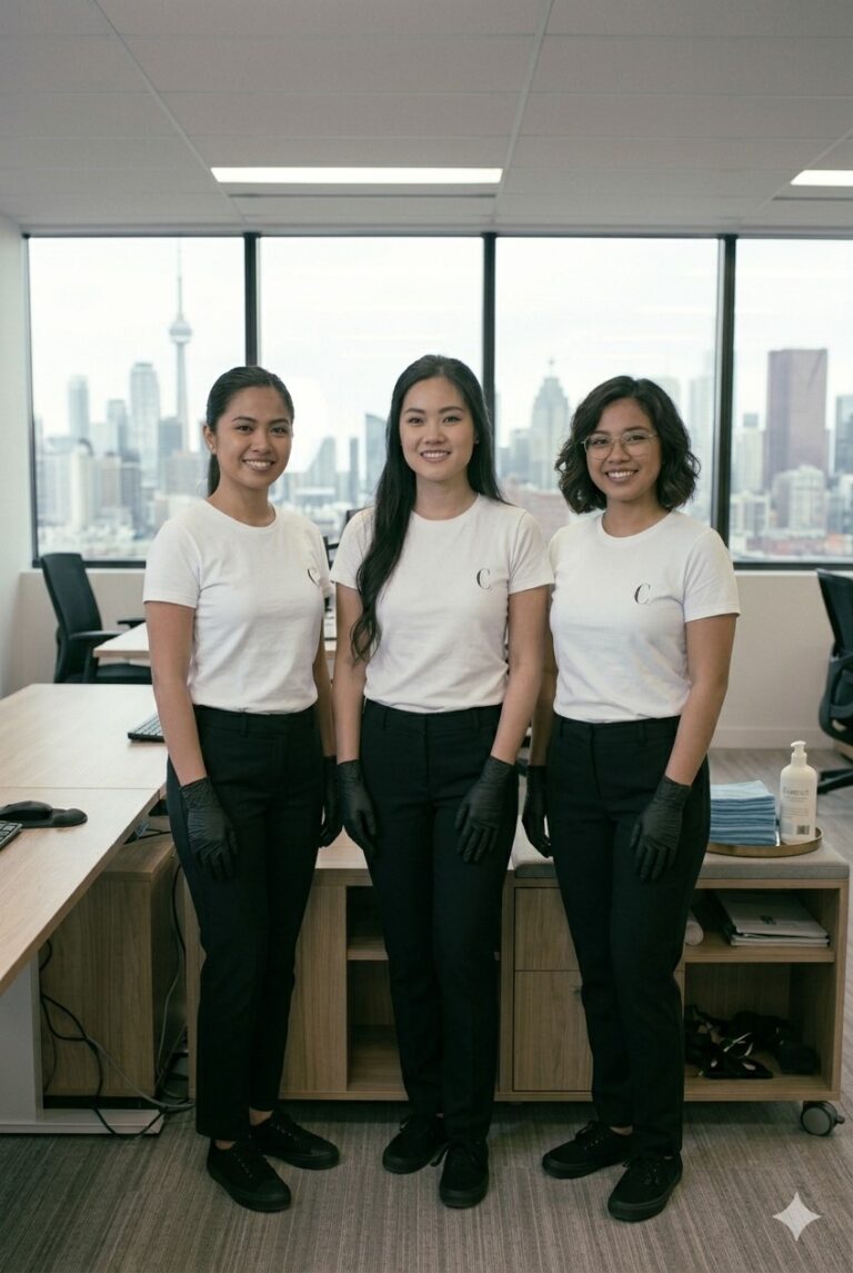Professional cleaning team providing housekeeping service in the GTA