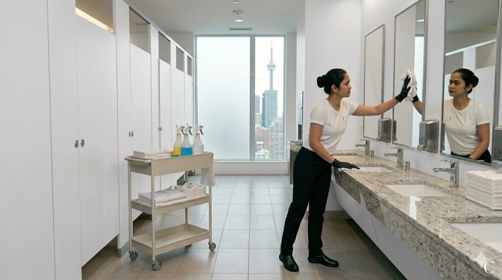professional cleaning bathroom office gta